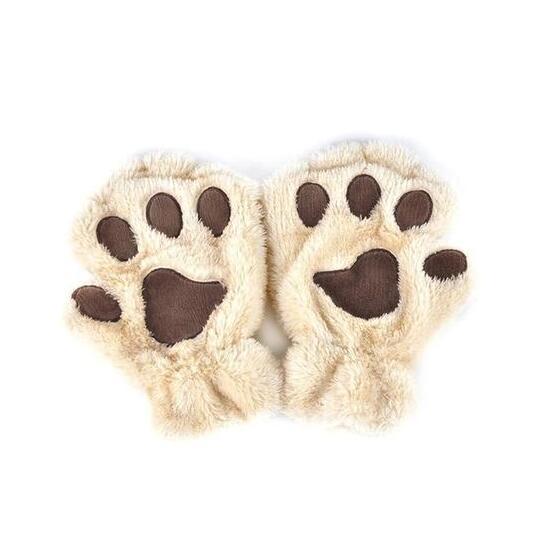 Cute Cat Claw Gloves Short Finger