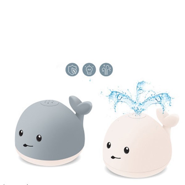 Baby Whale Water Spraying Bath Toy with Light & Music