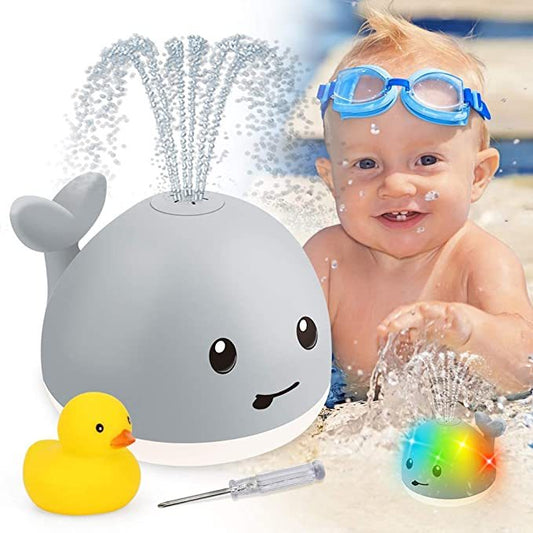 Baby Whale Water Spraying Bath Toy with Light & Music