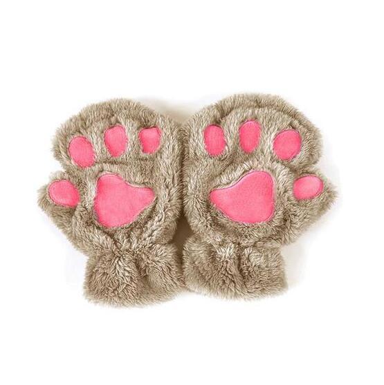 Cute Cat Claw Gloves Short Finger