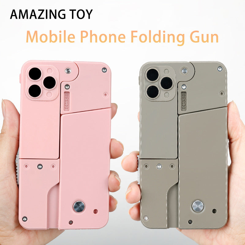 Folding Mobile Phone Pistol Toy Gun