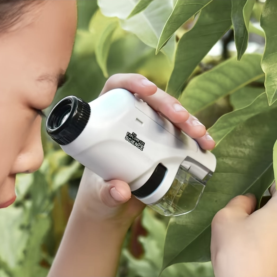 Pocket Mini Microscope For Kids With LED Light