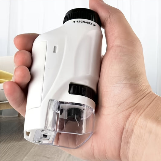 Pocket Mini Microscope For Kids With LED Light