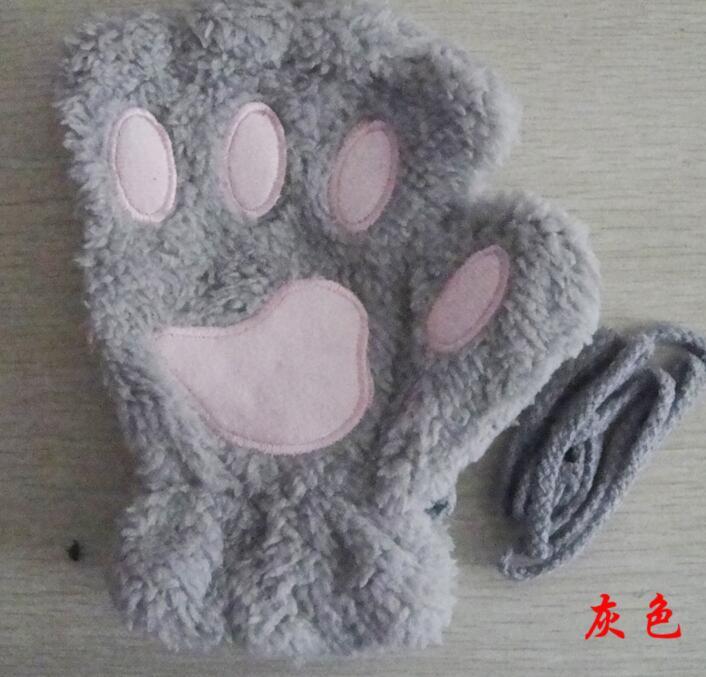 Cute Cat Claw Gloves Short Finger