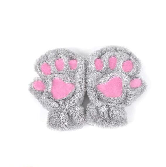 Cute Cat Claw Gloves Short Finger