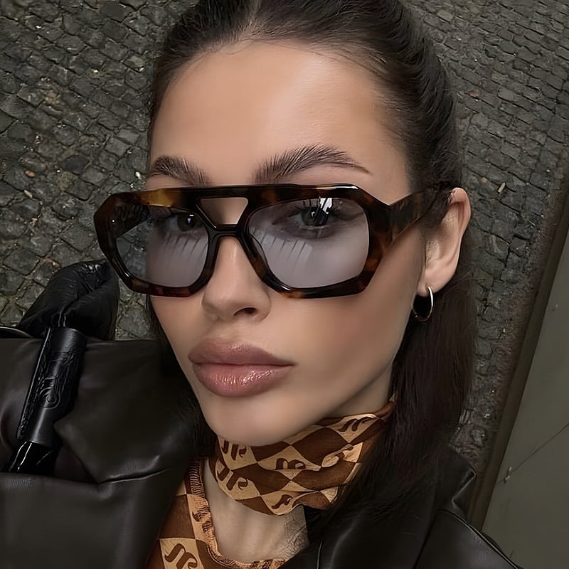 Big Frame Leopard Sunglasses