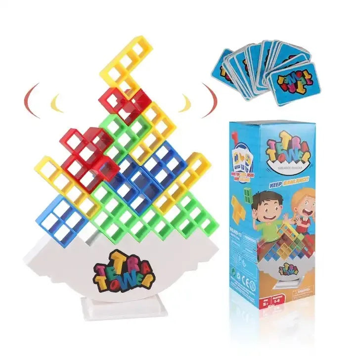 Stack Attack Game - Viral Interactive Balance Stacking Block Board Game For Family Game Nights