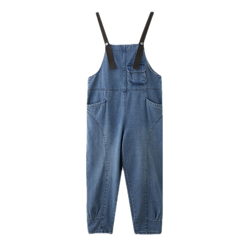 Women's Overalls Korean Style Spot Strap Spring Jeans